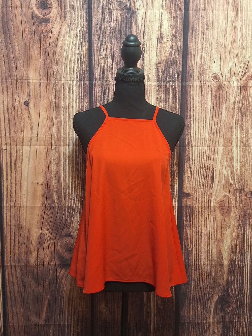 bp Bright Red Halter-Style Swing Tank Top Sizr Small